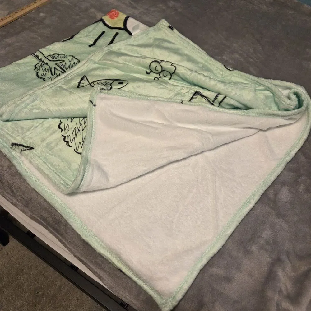 Sanrio Keroppi Throw Blanket New 38x52